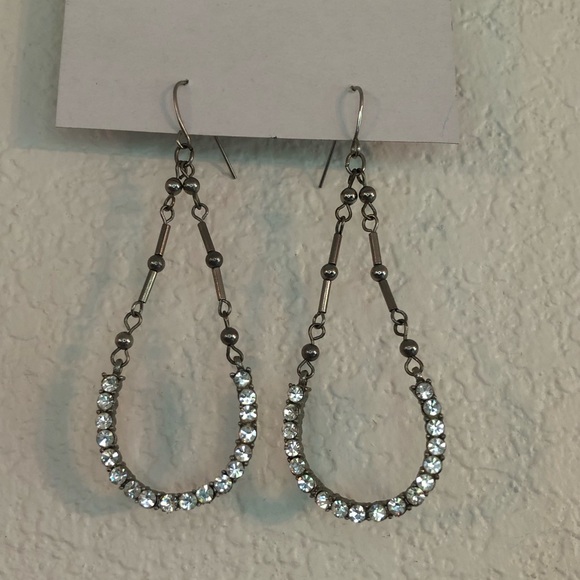 torrid Jewelry - Torrid Horseshoe Shaped Rhinestone Dangle Earrings